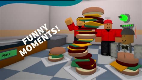 Funny Moments In Cook Burgers Roblox Cook Burgers Youtube