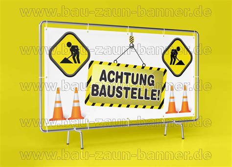 Bauzaunbanner günstig drucken nur 38 66 netto inkl Gestaltung