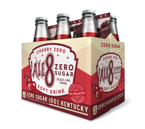 Ale 8 One® Zero Sugar Cherry Soda Bottles 6 Bottles 12 Fl Oz King