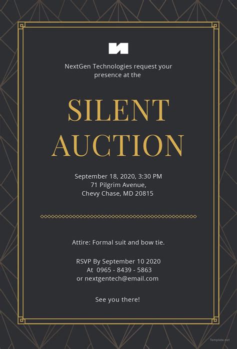 Formal Invite Template