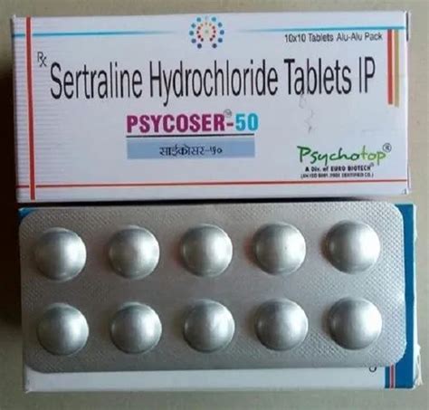 Psycoser Sertraline Mg Mg Mg X Tablet