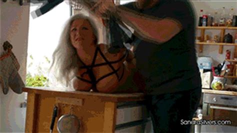 Nude MILF On Holiday Hogtied Barefoot And Breast Bound Drools Over Garbage Bag Gag 2103 SD