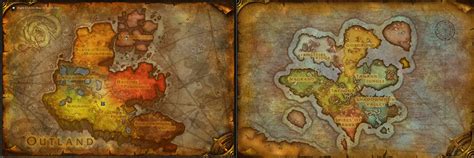 World Of Warcraft Outland Map