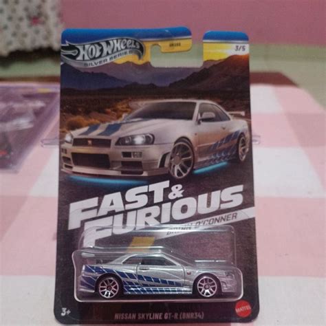 Jual Hot Wheels Fast Furious Brian O Conner Nissan Skyline GT R BNR34 Shopee Indonesia