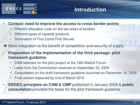 PPT Pilot Framework Guideline On Capacity Allocation Mechanisms