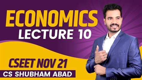 Business Economics Lecture Cseet Nov Cs Shubham Abad Youtube