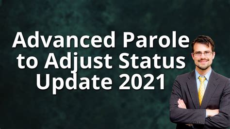 Advanced Parole To Adjust Status Update Youtube