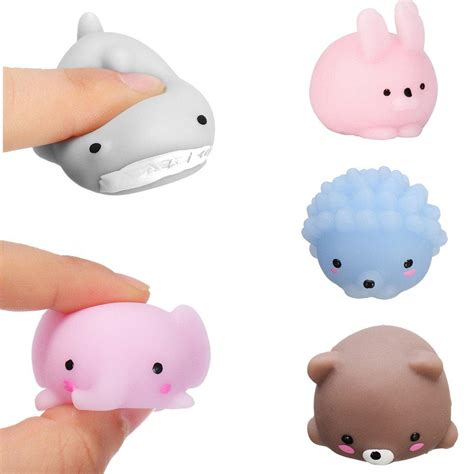 5pcs mochi animal squishy squeeze cute healing toy 4cm kawaii collection stress relief toy Sale ...