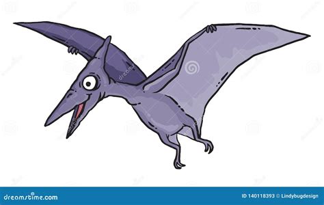 Flying Dinosaur Pteranodon Royalty-Free Illustration | CartoonDealer ...