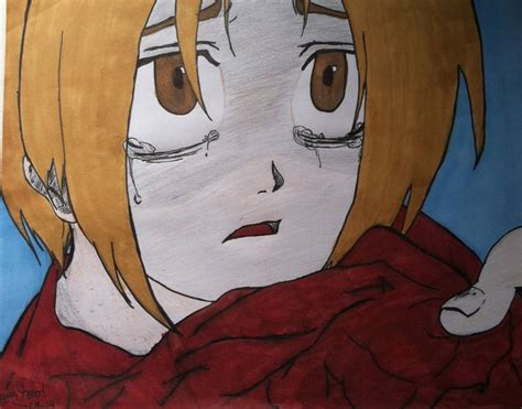 Edward Elric Crying By Fullmetalandcatlover On Deviantart