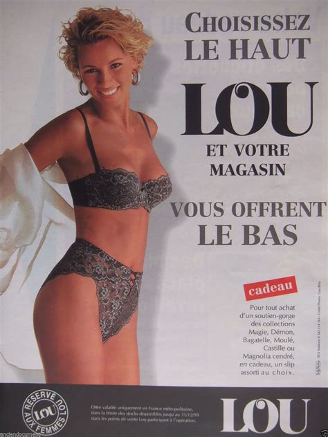 Publicit Choisissez Le Haut Soutien Gorge Lou Vous Offrent Le Bas