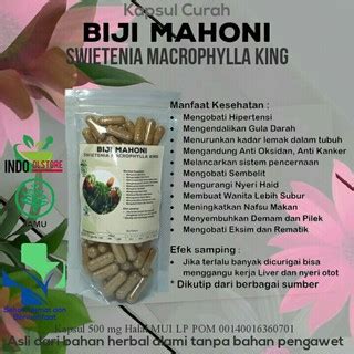 Jual Kapsul curah BIJI MAHONI 100 Kapsul Untuk Hipertensi, Diabetes ...