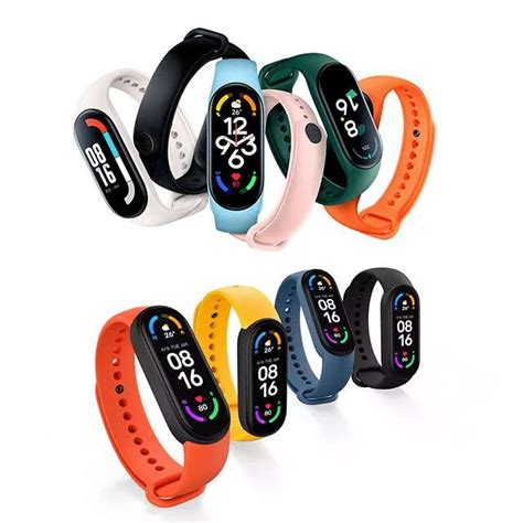 Pulseira Para Xiaomi Mi Band 4 5 6 7 Várias Cores Em Silicone