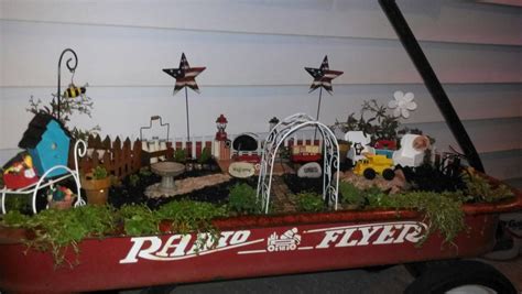 My Little Red Wagon Americana Garden Garden Wagon Fairy Garden