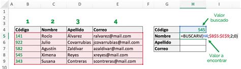 Excel BUSCARV Domina la función en 3 pasos