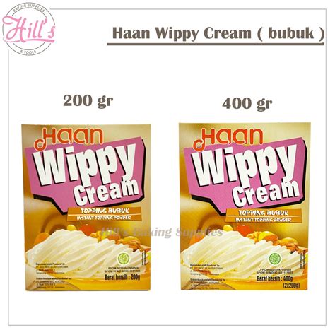 Haan Wippy Cream Gr And Gr Whipping Cream Powder Content Gr X