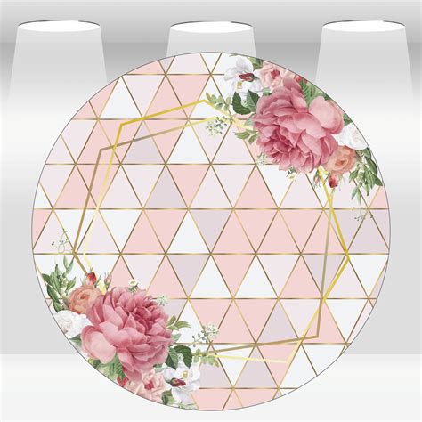 Painel Circular 150m De Diâmetro Floral Elo7