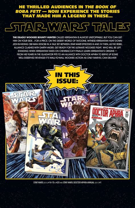 Marvel Comics Star Wars Tales Krrsantan Spoilers Who Is Disney