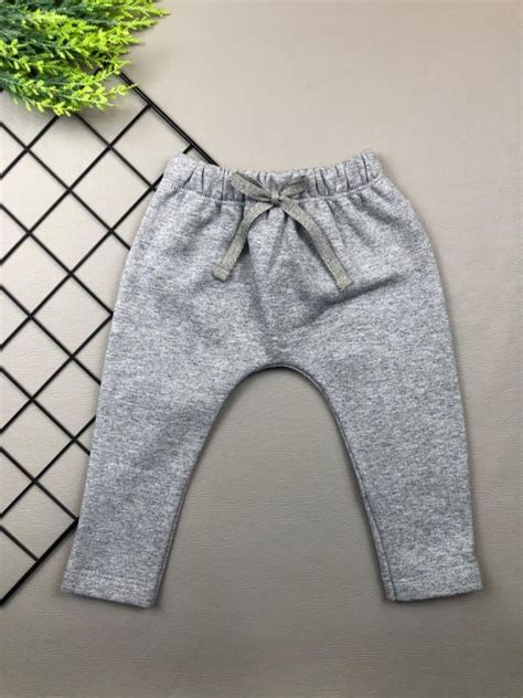 Calça para Bebê Saruel Moletom Peluciado Mescla Baby H Store