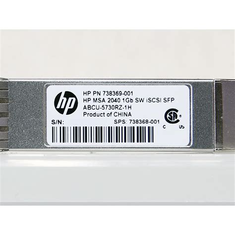 Hewlett Packard Company Gb Msa Sw Iscsi Sfp