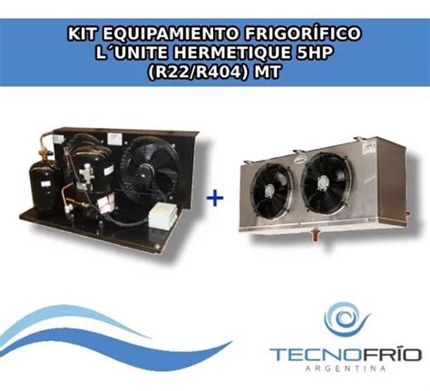 Unidad Condensadora Evaporador 5hp Cámara Frigorífica en venta en