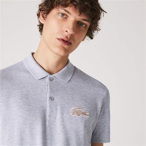 Mens Regular Fit Crocodile Badge Cotton Piqué Polo Shirt Mens Polo Shirts New In 2023