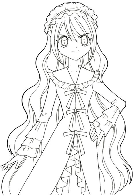 Coloriage Fille Manga