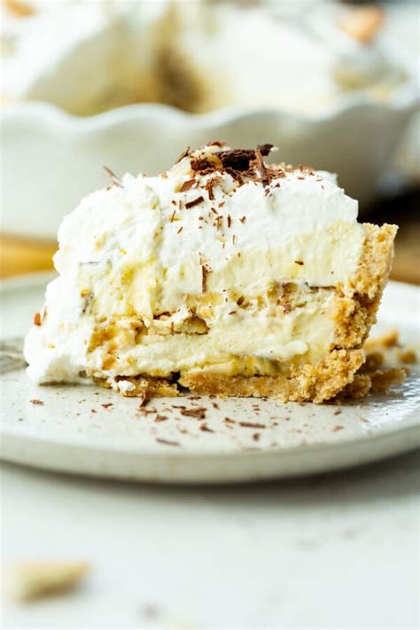 No Bake Banana Pudding Pie With Nilla Wafer Crust