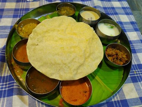 Beautifully Served South Indian Thali Stock Photo - Image of indian ...