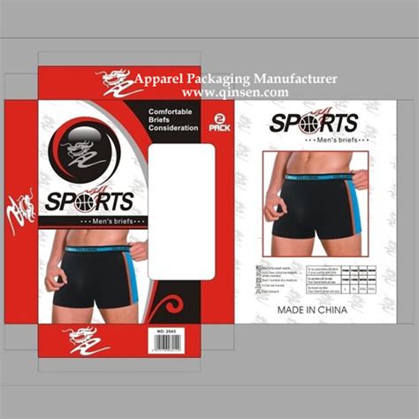 Custom Man Sport Underwear Box Design Px000314 Underwear Box Design