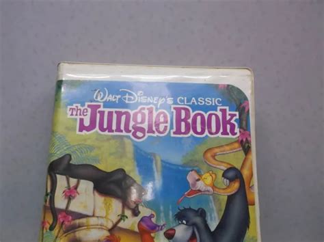 Walt Disney Classic Le Livre De La Jungle Vhs Rare Diamant Noir