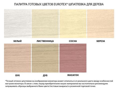 Шпатлевка для дерева Eurotex купить | Цены | KRABS.BY