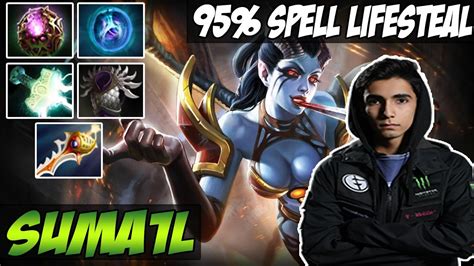 OP LIFESTEAL Suma1l 7500 MMR Plays Queen Of Pain Dota 2 YouTube