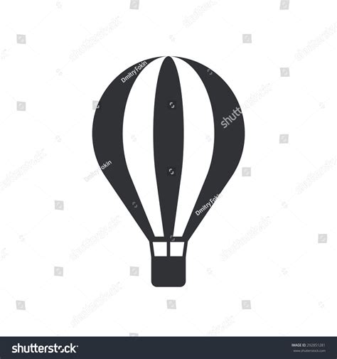 Hot Air Balloon Icon Modern Minimal Stock Vector Royalty Free 292851281 Shutterstock