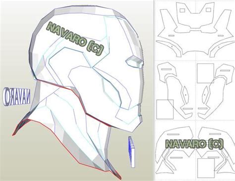 Iron Man Mk 85 Foam Template Iron Man Helmet Template Image 5 Iron Man Mask Iron Man Helmet