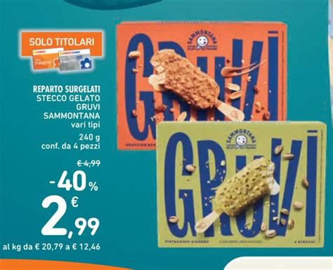 Stecco Gelato Gruvi Sammontana Vari Tipi G Conf Da Pezzi Offerta