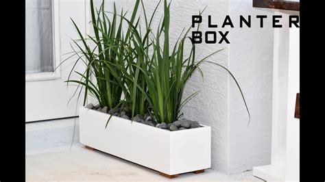 Modern Planter Box DIY Build YouTube