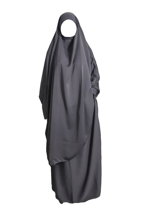 Jilbab Piece Muslim Prayer Garment Women Hijab Dress Khimar Skirt