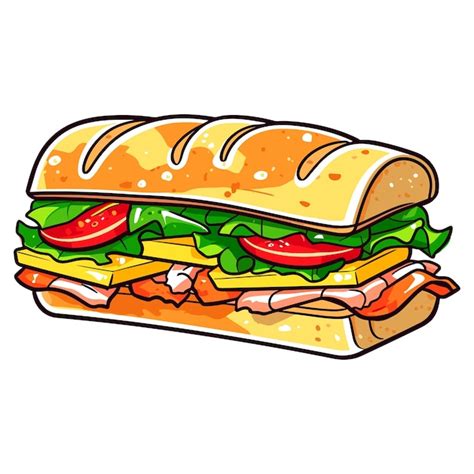 Premium Vector Sandwich Vector Illustration