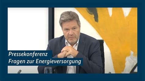 Pressekonferenz Zur Energieversorgung Von Olaf Scholz Robert Habeck