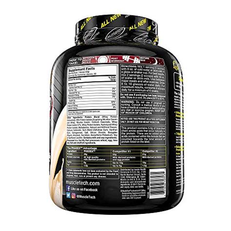 Muscletech Phase Protein Powder Whey Casein Protein Powder Slow