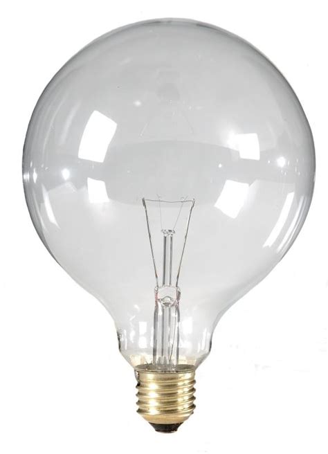 E27 28w Halogen Clear 125mm Globe Lamp Globe Lamps Globe Light Bulbs