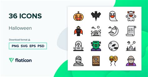 Pack De Iconos Halloween Lineal Color Iconos Svg