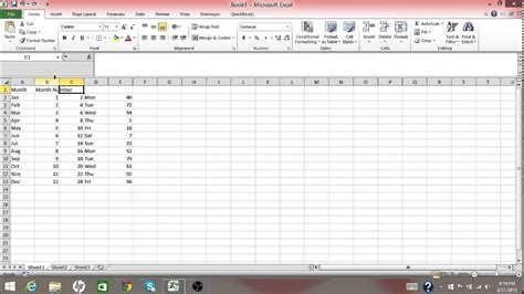 Insert A Row And Add Headings In Excel Youtube