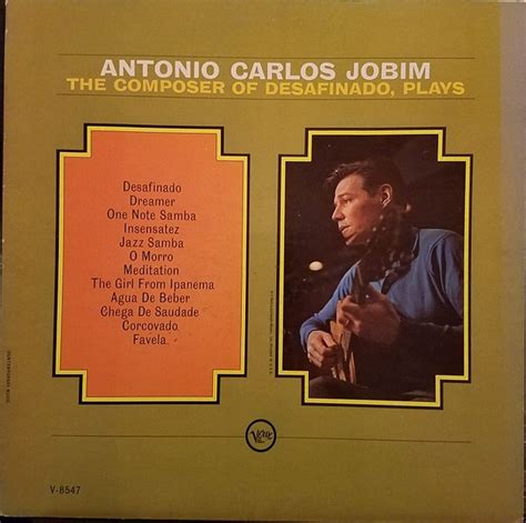 Antonio Carlos Jobim The Composer Of Desafinado Plays Vinyl