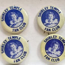 4 Shirley Temple Fan Club Button Pin For Doll Maria V Dolls N Smalls