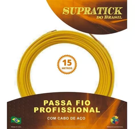 Guia Passa Fio Sonda De Pvc Alma De Aço Profissional 15mts MercadoLivre