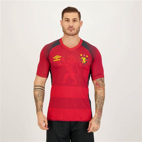 Camisa Umbro Sport Recife Aquecimento Vermelha Futfanatics