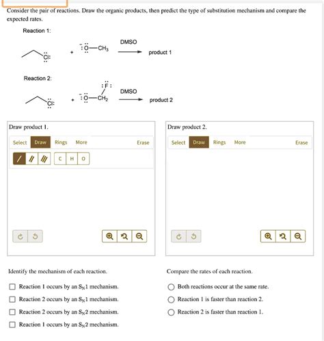 Consider The Pair Of Reactions Draw The Organic Products Then Predict