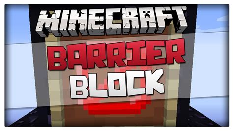 Minecraft How To Get Barrier Blocks Invisible Block Minecraft 1 8